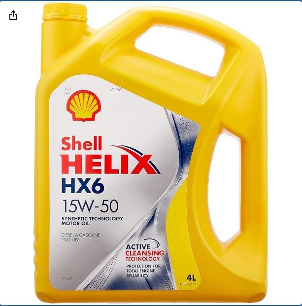 زيت محرك بنزين 4لتر (15w-50) شل6000